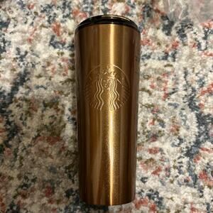 NWT Starbucks Tumbler Copper Color